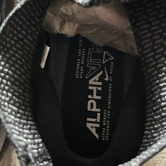 Nike Alpha Menace Elite 3 Mid Football Cleats Men Size 15 Black DM1792-004 NEW - Picture 9 of 11